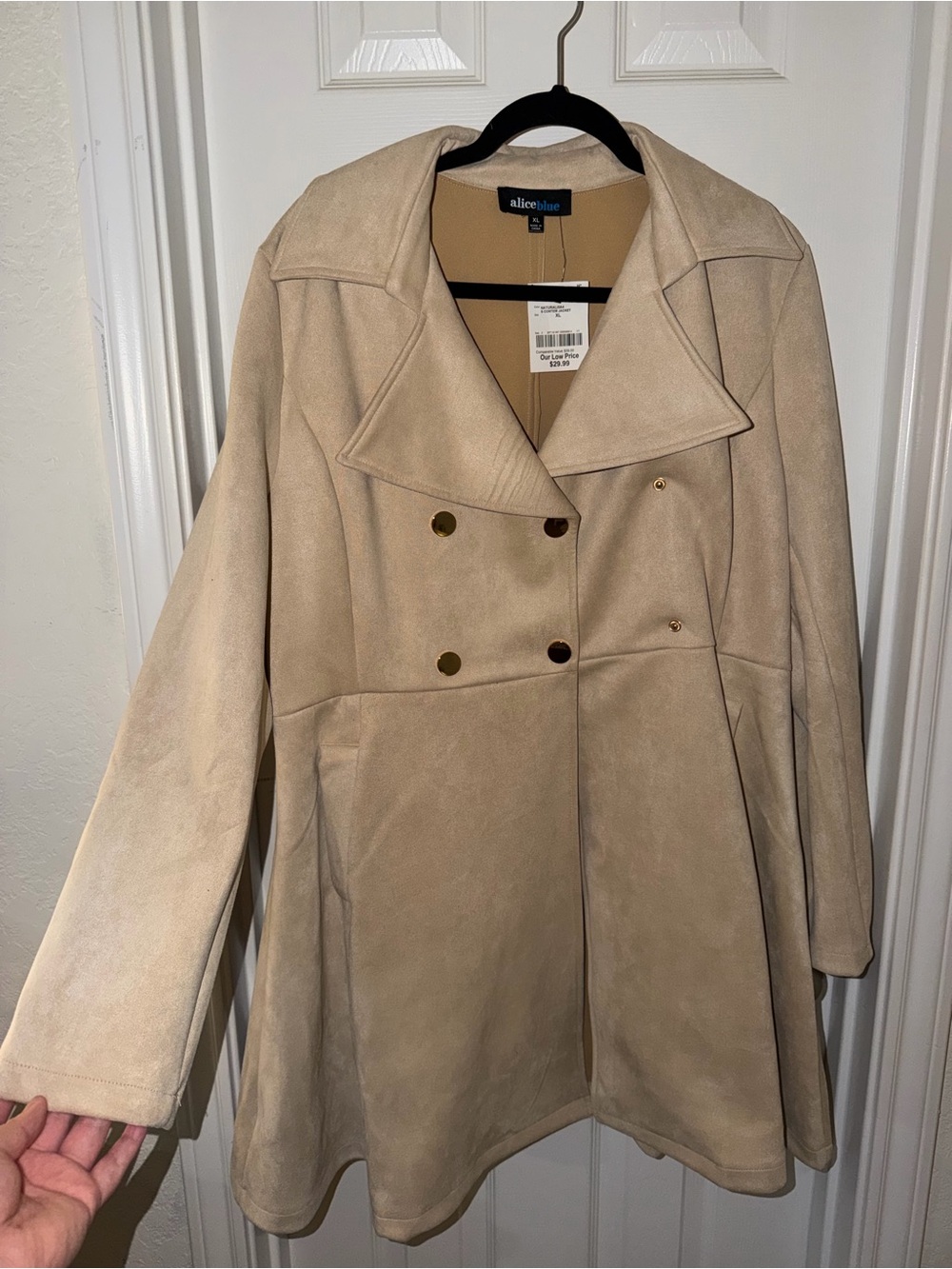 Alice Blue - Tan Trench Coat - Picture 2 of 4